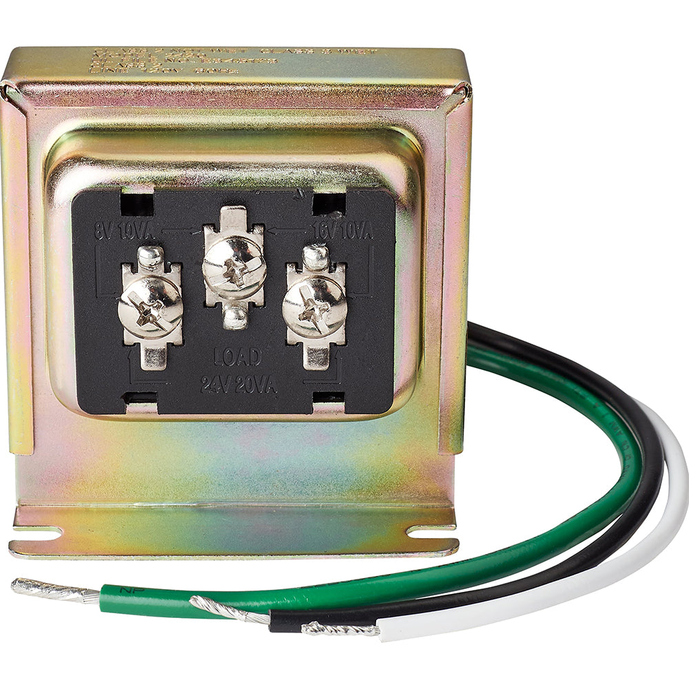 3TRAN Tri-Volt (8vac/10VA, 16vac/10VA or 24vac/20VA) Doorbell Transformer