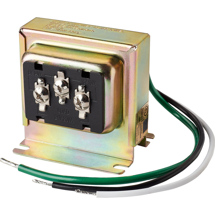 3TRAN Tri-Volt (8vac/10VA, 16vac/10VA or 24vac/20VA) Doorbell Transformer