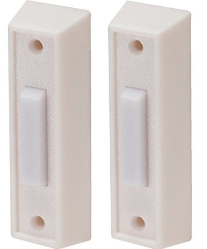 CKIT2 Two Note Wired Door Bell Chime Kit w/Transformer & Surface Mount Lighted Push Buttons, 16VAC/10 VA, White