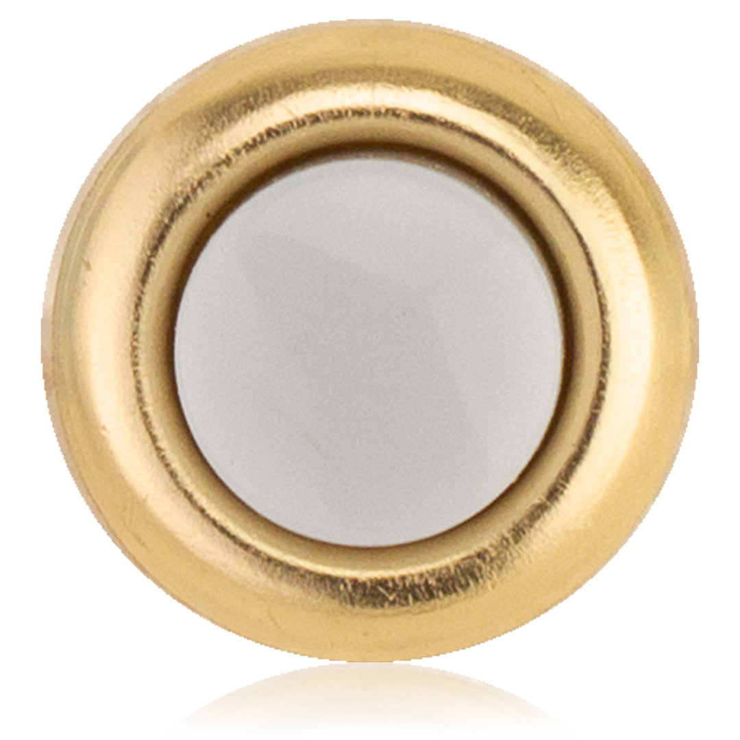 FMB Unlighted Doorbell Button, 1-Pack, Brass Color