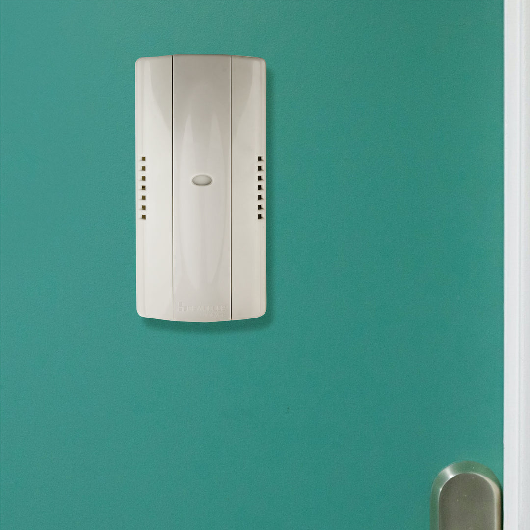 MC145S 2-Note Mechanical Door Bell Chime and Door Button with Viewer, Silver