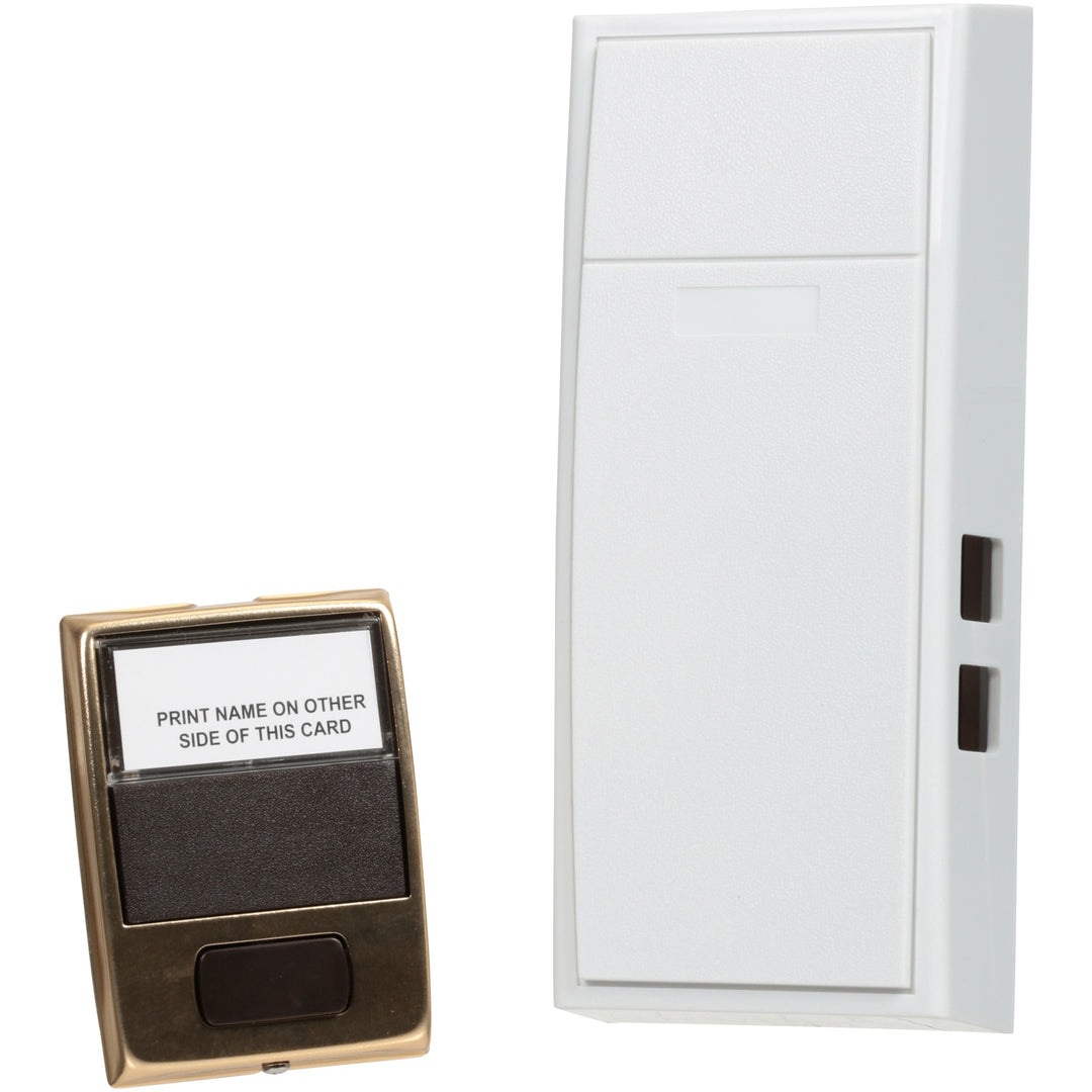MCH1 2-Note Mechanical Non-Electrical Doorbell Chime and Doorbell Push Button