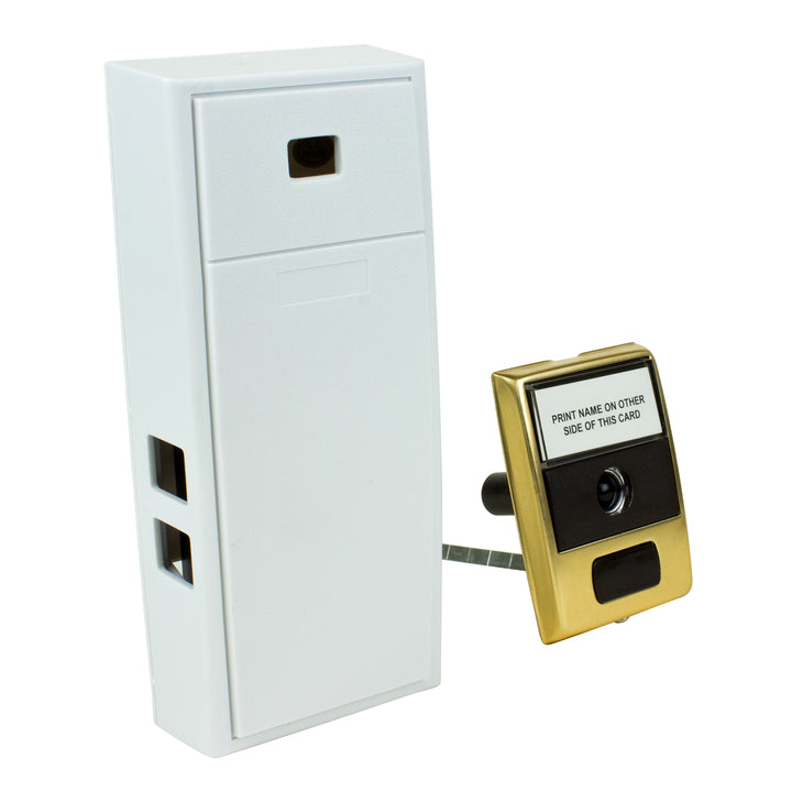 MCHBV 2-Note Mechanical Non-Electric Doorbell Chime and Doorbell Push Button with Built-In Door Viewer