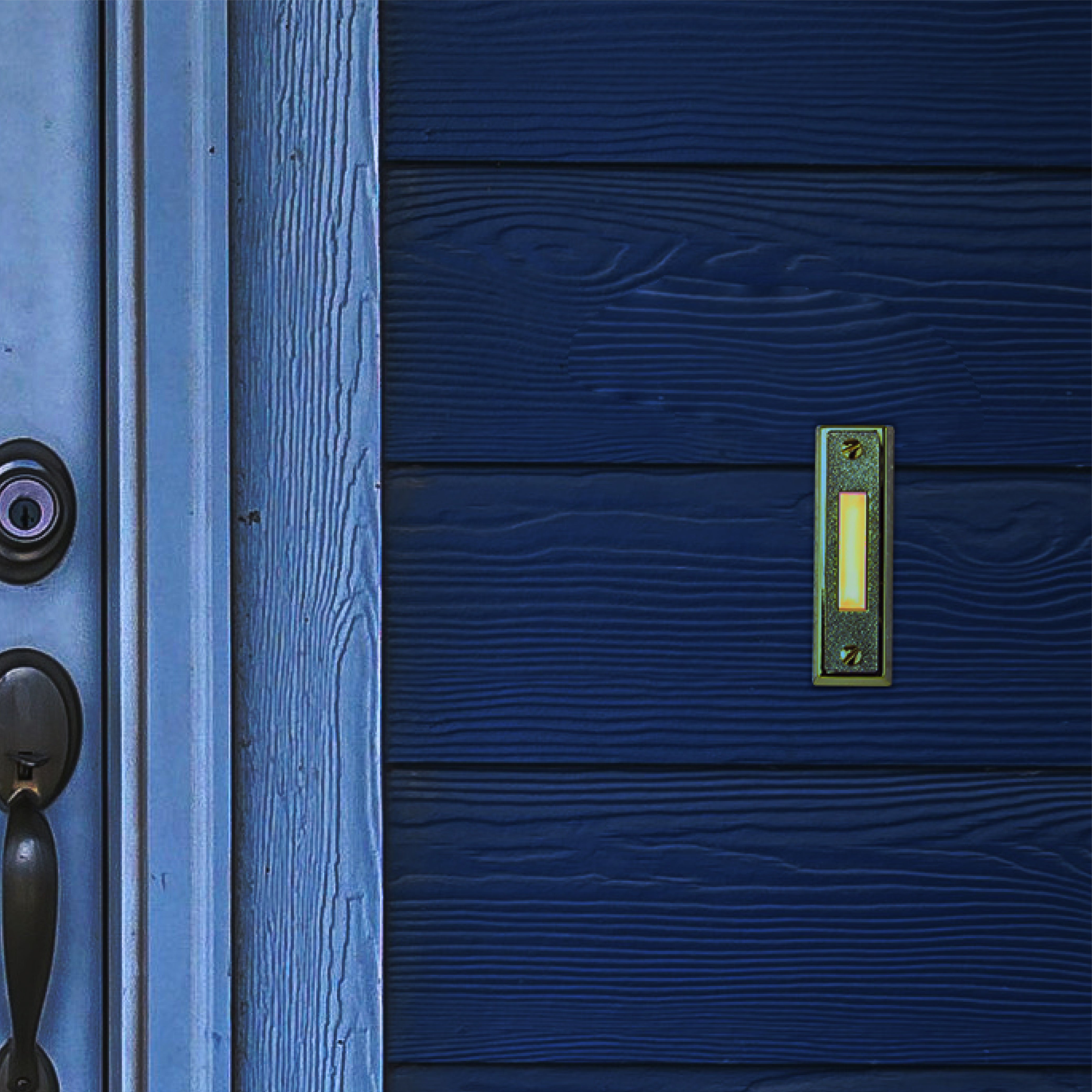 BT2BL Lighted Sturdy Plastic Door Chime Push Button, Brass Color