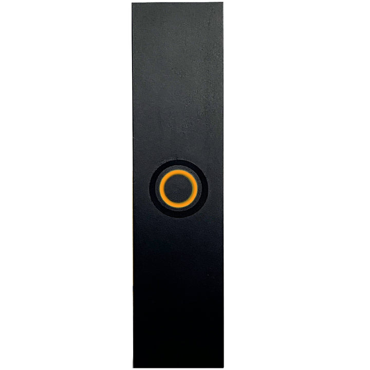 Rectangular Lighted Wired Metal Doorbell Button in Black BT6RL, for Doorbell Chime, Buzzer, or Ringer, Door Bell Button Only, Buzzer Button with LED Button Light